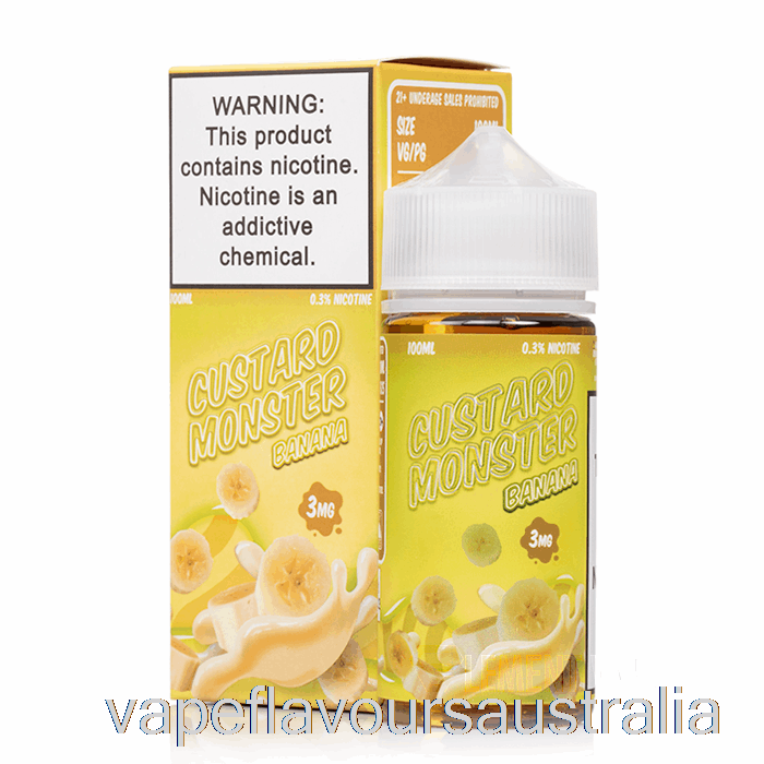 Vape Australia Banana - Custard Monster - 100mL 6mg